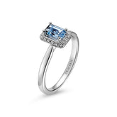 Blue Topaz & Diamond Ring - Dracakis Jewellers